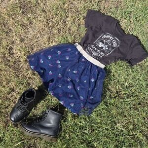 Johnny Cash band Tee Dress Toddler Size 2t-4t